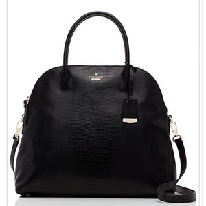 Kate Spade Snake Embossed Leather Domed Satchel